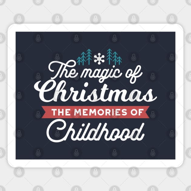 The Magic of Christmas Quote II Sticker by FlinArt